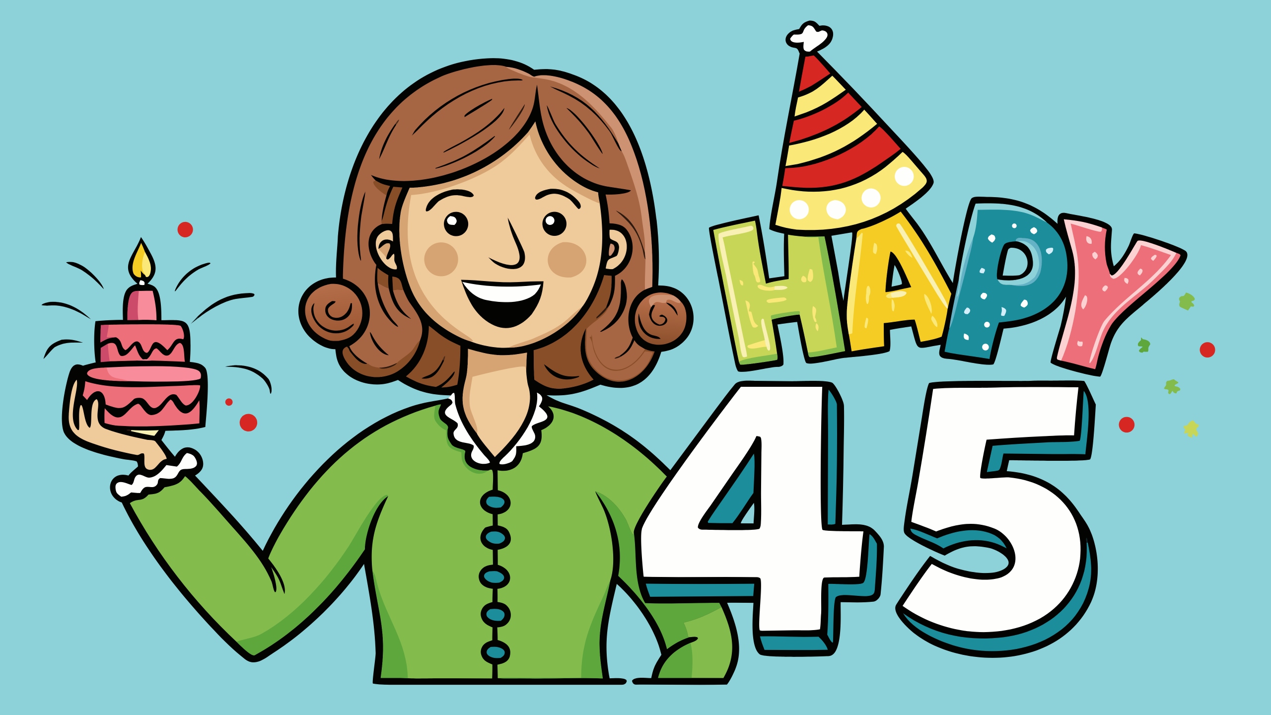 Поздравление с юбилеем 45 лет женщине